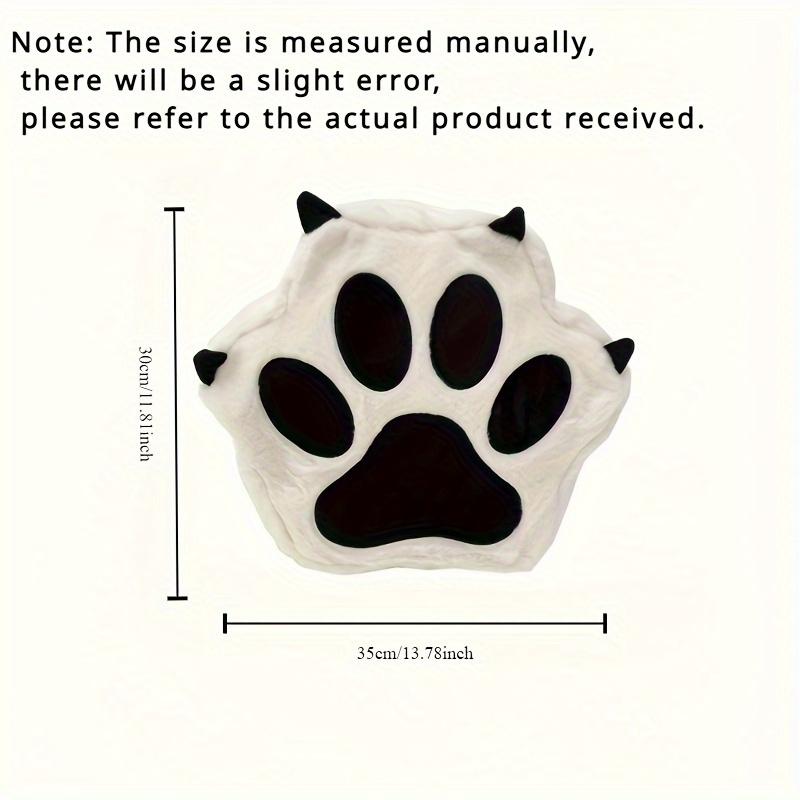 Cartoon Puppy Paw-Shaped Plush Large-Capacity Backpack,Featuring A Zip Closure Design,Stylish Faux Fur Leather Bag,Creative Trendy School Backpack