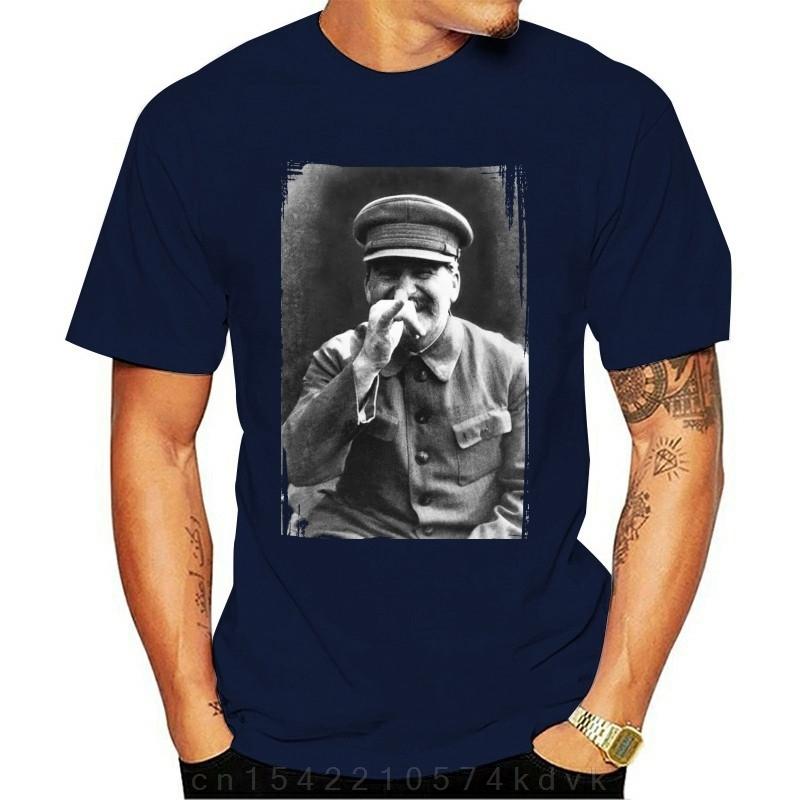 Stalin Jokes TShirt Schwarz RussiaJosef UDSSRKultDDRLeninRevolution Unisex High Quality Custom Printed Tops Hipster Tees