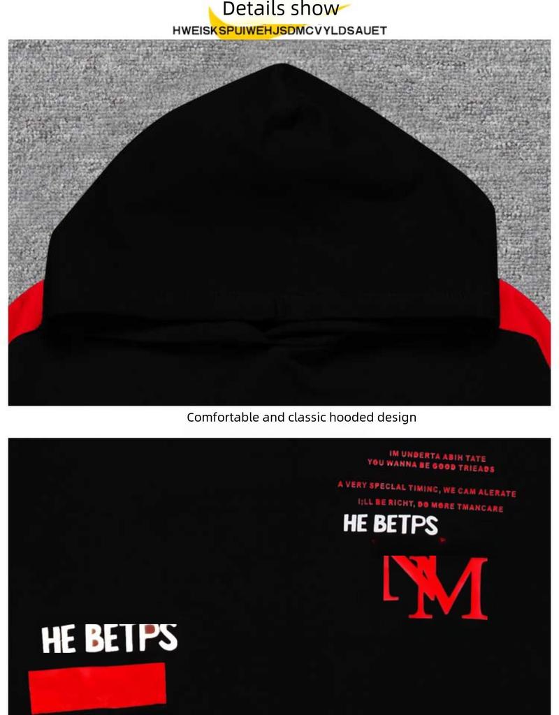 Czterosezonowy stylowy garnitur dla chłopców Wiosna Jesień Piękne sportowe bluzy z kapturem dla dzieci w średnim i starszym wieku Dwuczęściowy