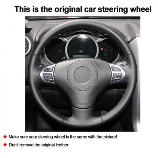 Car Steering Wheel Cover Wrap For Suzuki Grand Vitara 2006-2014 Hand Sewing Auto