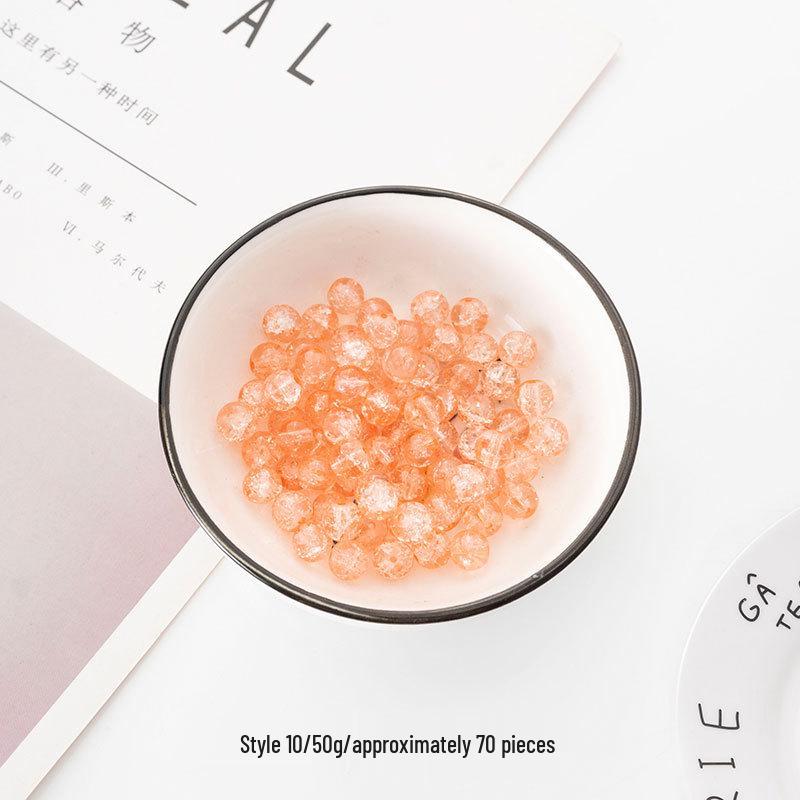 6.5-10mm Multicolor Glass Beads for DIY Bracelet and Necklace Jewelry Making