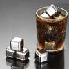 12Pcs 304Stainless Steel Ice Cube Set with Tongs Drinking Chilling Stone Metal Ice Chilling Ice Suitable for Cooling