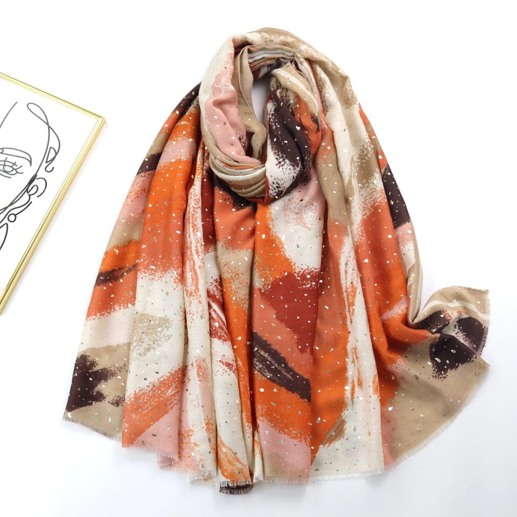 2024 Spring And Autumn Winter New Cotton And Hemp Long Thin Scarf Travel Versatile Sunscreen Warm Shawl For Women