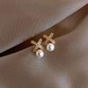 Women Imitation Pearls Earrings S925 Silver Needle Hypoallergenic Earrings for Women Girls Outfit Matching