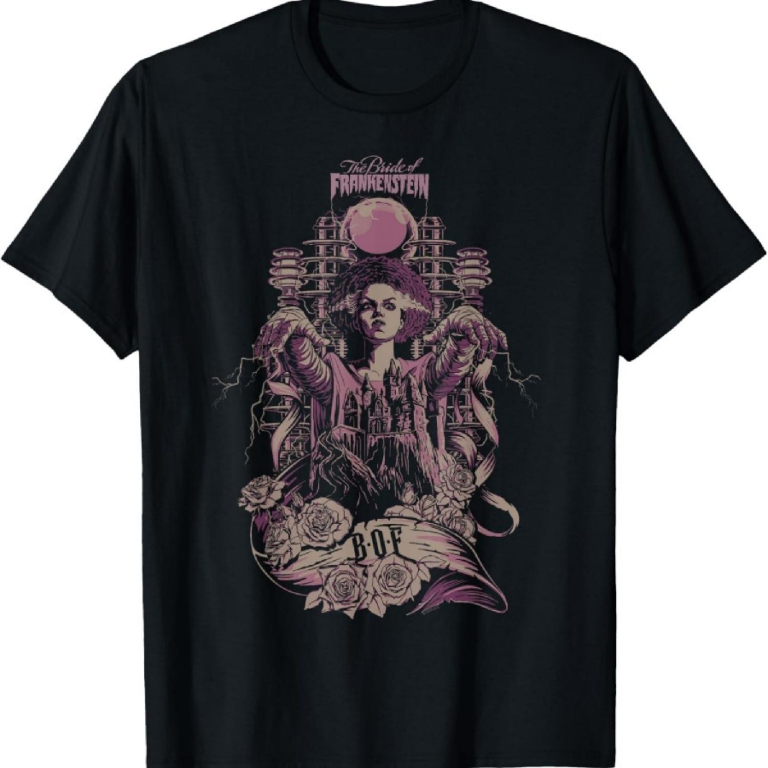 Винтажная футболка «Невеста Франкенштейна» XXXXXL чёрный