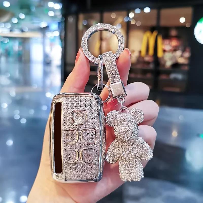 Car Key Case Cover Shell for Land Rover Range Rover Evoque L Defender Freelander2 Velar Discovery Sport5/4 Car Key Bag Car Keys