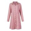 Y2K Women Striped Long Sleeve Mini Dresses Commuter Lapel Single-Breasted Shirt Dress Fashion Hem A-Line Party Dress