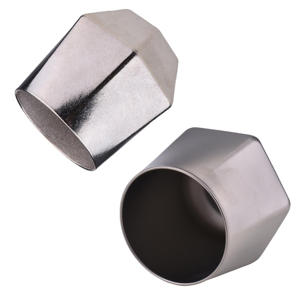 Outdoor Camping 240ml Double Wall Ti Cup Insulated Ti Mug with Ti Ice Cubes