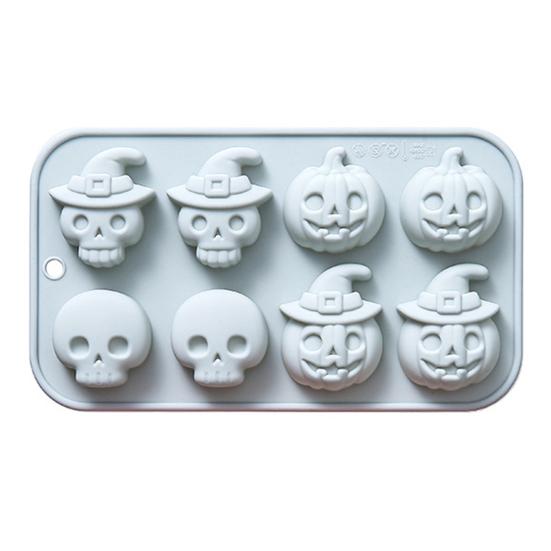 Silikonová forma na pečení dýně 3D formy na dorty Halloweenská tématika Forma na muffiny Forma na horkou čokoládu Forma na výrobu mýdla a svíček
