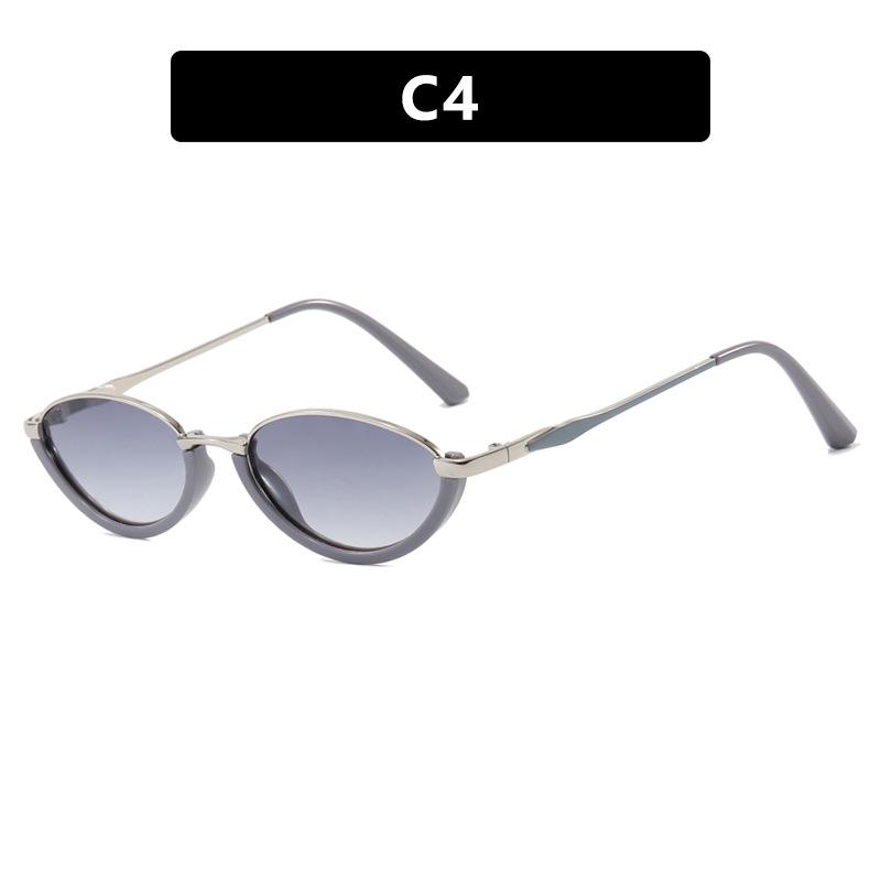 JYL Cat Eye Alloy Sunglasses Women Small Frame Vintage Metal / 33113
