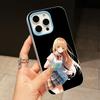 Angel Mahiru Shina Phone Case for iPhone 17 16 15 14 13 12 11 Air Pro Max Plus Jelly Double layer Light Blue Cover