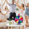 VEVOR 305 mm Spinning Prize Wheel, 10 Slots Spinning Wheel with Stand, Tabletop Win Fortune Roulette with a Dry Erase and 2 Markers, 5 Colors