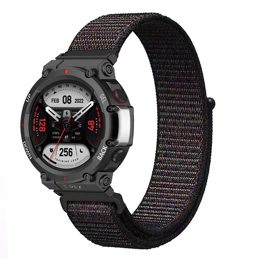 Nylon Loop Strap For Huami Amazfit T-REX 3/2 Smart Watch Band Women Men Bracelet For Amazfit T-Rex/T-Rex Pro Wristband Correa