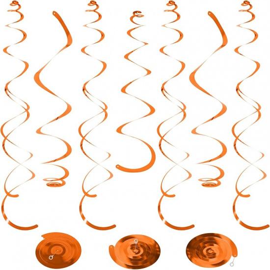 24 PCS Green Hanging Swirl, Sparkle Ceiling Hanging Decorations, Plastic Streamer Party Decorations with Double-Swirls and Single-Swirls for Birthday