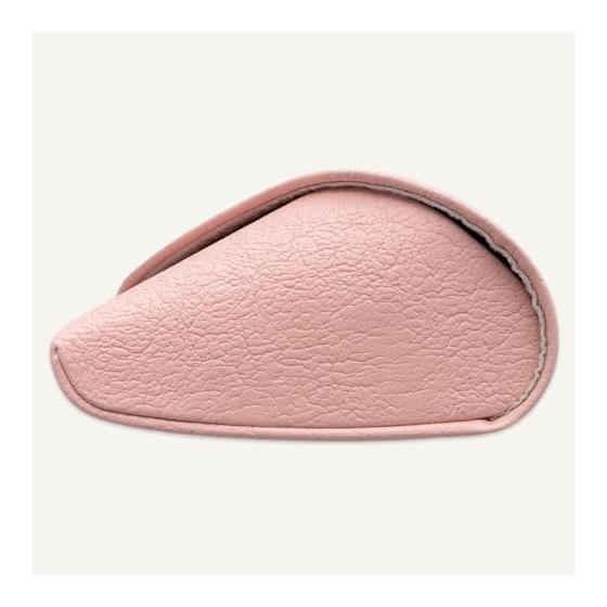 Pearl Glasses Case Semi-Hard Stylish Women's Men's Cute Dull Pastel Color Synthetic Leather Magnetic Closure Glasses PC Glasses Reading Glasses Pink