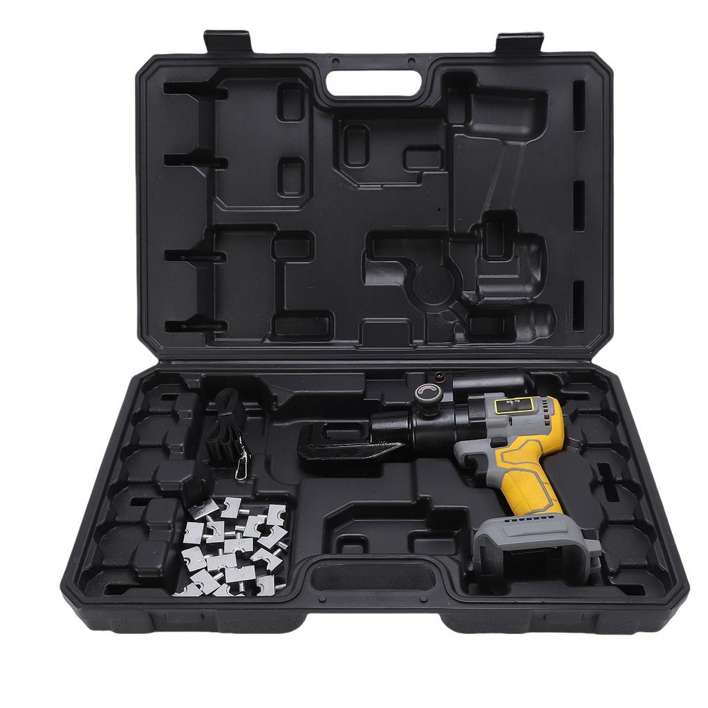 Electric Hydraulic Cable Lug Crimping Tool Non Slip 360° Rotatable Head 45KN Powerful Hydraulic Crimper Pliers for Copper Aluminum Wire Crimping In T