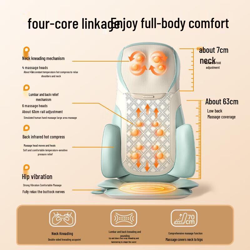 CLORIS Full Body Back and Neck Massage Cushion