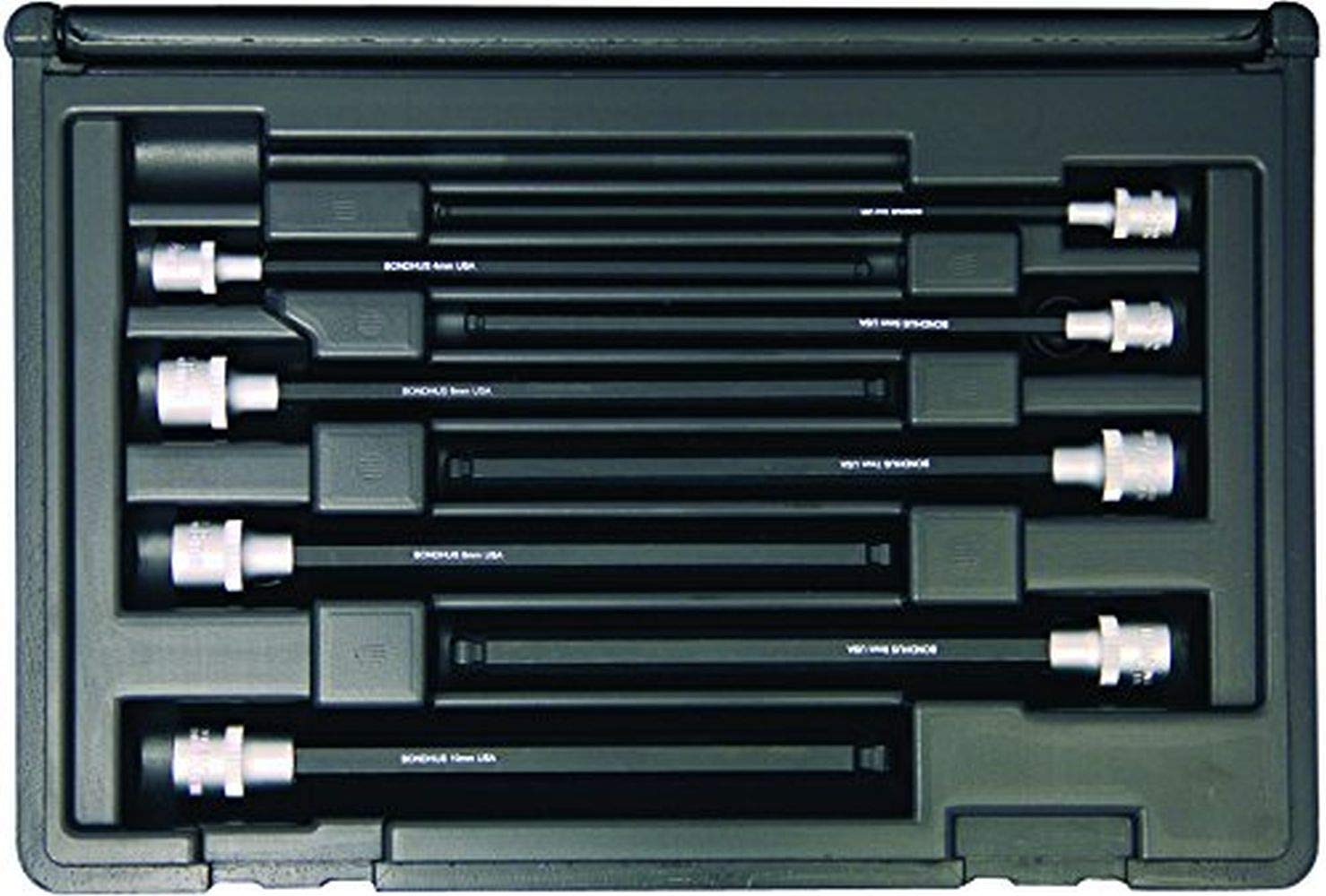 

Bondhus - PHBX8MS6C 30887 Socket Ball End Bit Tool Set w/Sockets, 6 , 8 Piece