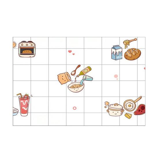 Kitchen Wall Sticker Oil-Proof Adhesive Cabinet Sticker Waterproof Stain-Resistant Fruit