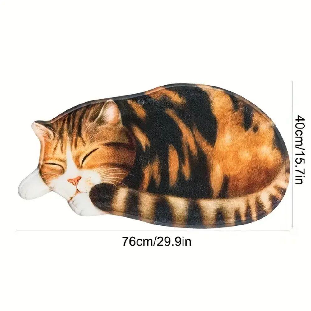 Cute Cat Fur Carpet Home Decoration, Soft And Dirt-Resistant, Bathroom Non-Slip Floor Mat , Kitchen Quick-Drying Rug