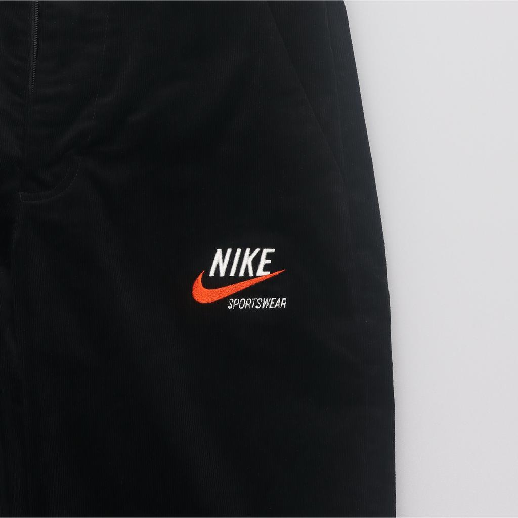 Nike Tendencia Ropa Deportiva Liso Logo Bordado Pierna Recta Pantalones Casuales Hombre parte inferior Negro DX0001-010