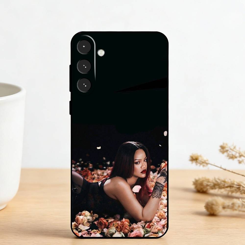 Hot singer R-Rihannas Phone Case For Samsung Galaxy A73,A72,A71,A70,A53,A52,A51,Others Soft Black Cover