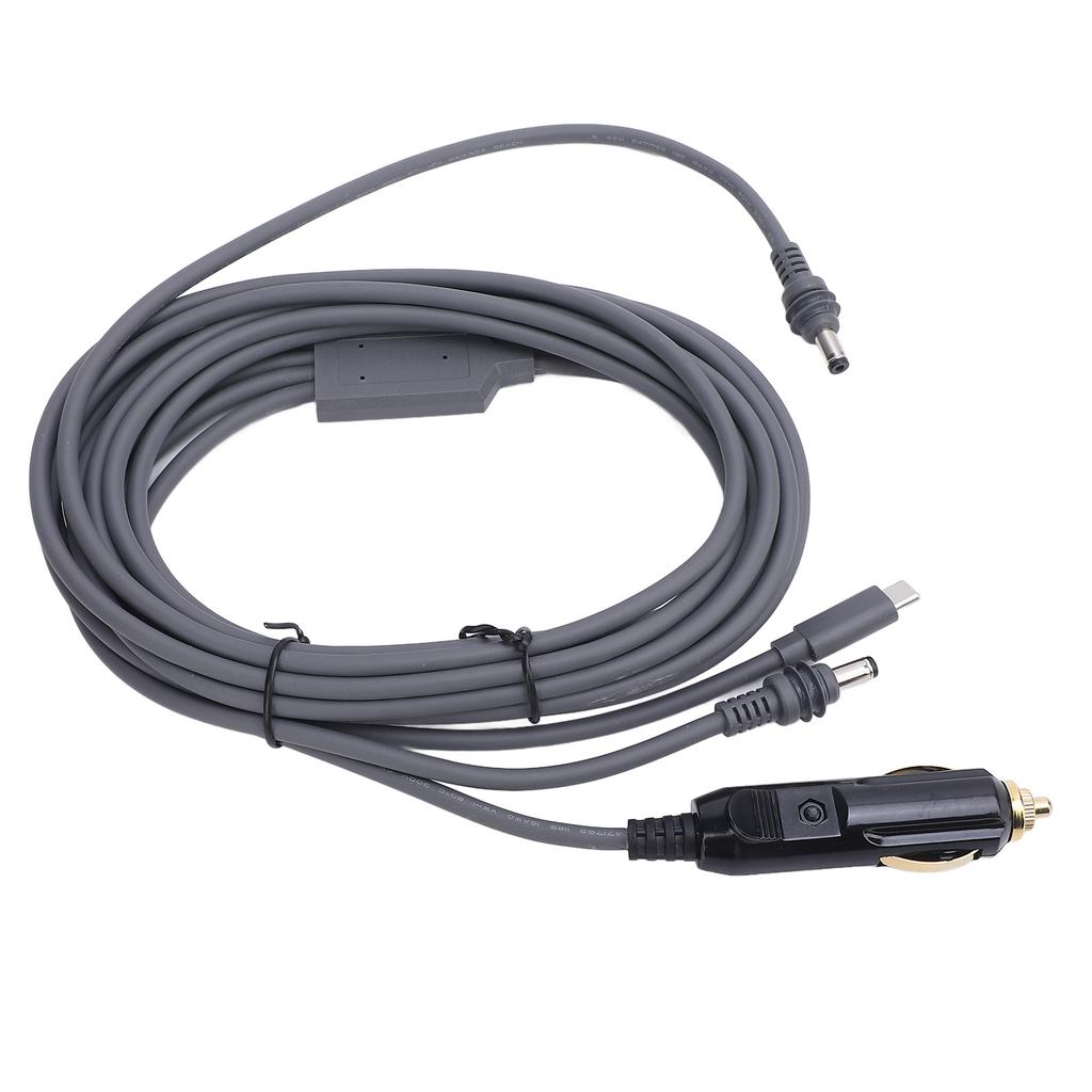 16ft Satellite Cigar Lighter Power Cable 18AWG Waterproofing Satellite Power Cord for RV Car Truck Bus Boat Dish