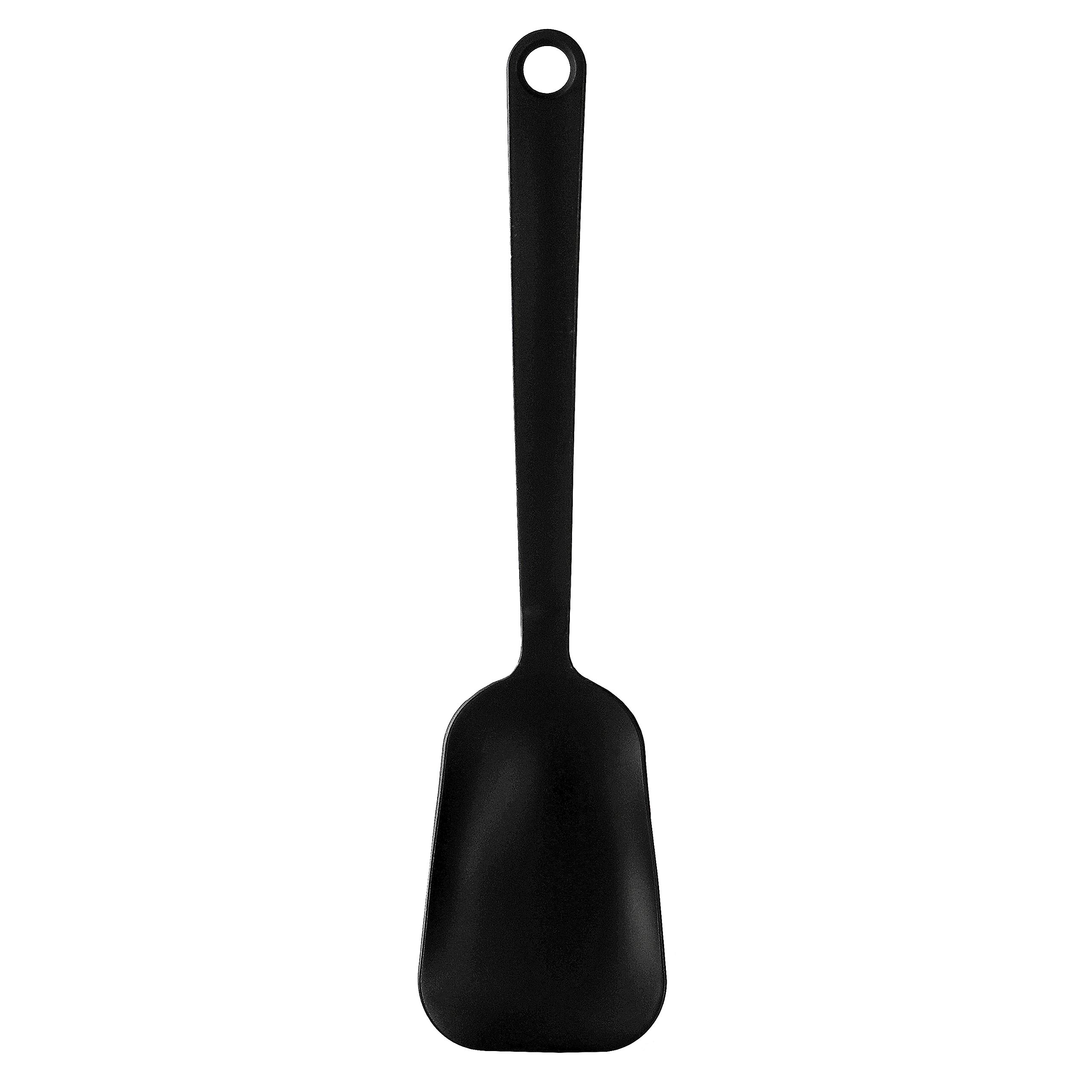 

Pearl Metal Cooking Made in Action Tool Spoon, Frozen/Retort Food, Mino-Shaped Spatula, Black, Japan, Tsubame-Sanjo, G-4462 чёрный