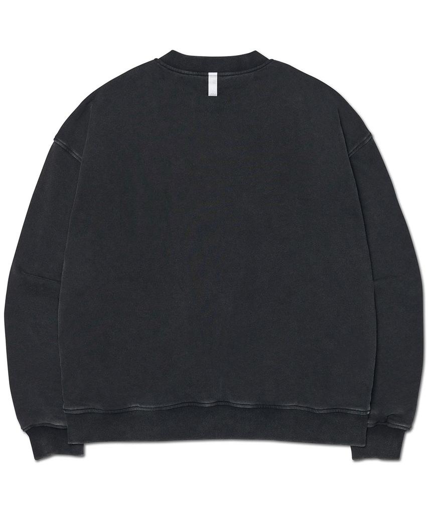 Nomanual Emblem Sweat Zip-Up - Washed Black