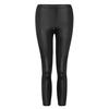 Women Imitation Leather Spliced Leggings Slim Pants Nine Leather pants Thin