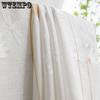 WTEMPO 2PCS Semi Shading Window Screen Living Room Bedroom Balcony Finished Curtains Cheap Sun Protection Thickened White Gauze Curtains