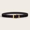 Womens Pu Fashion Leather Belt With Metallic Buckle For Casual And Wear Office