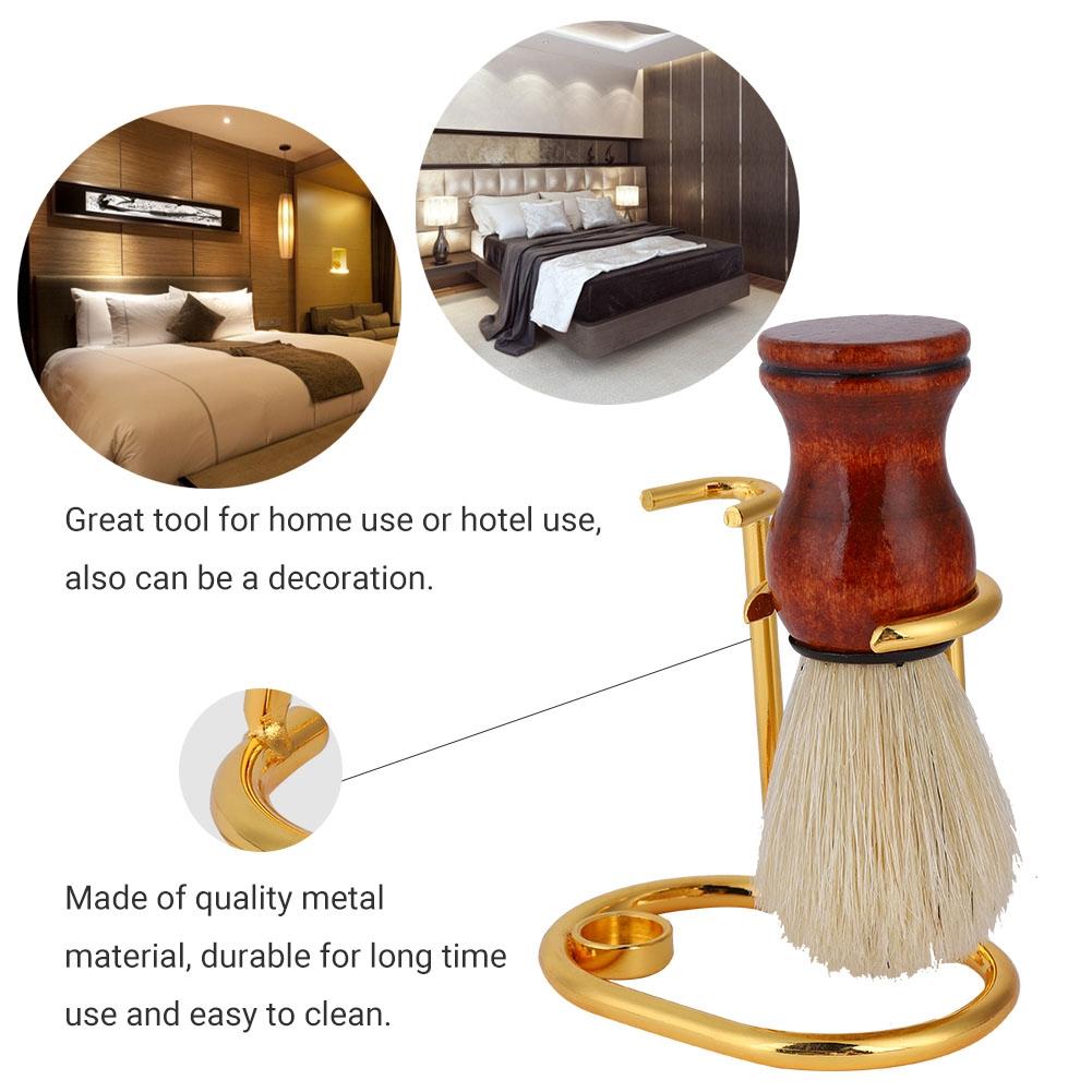 Men's Shaving Tool Holder Stand Brd Brush Rack Bracket (Gold)