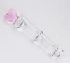 Pink Heart Glass Butt Plug Wand Sensual Sex Toy Explore Ass Play Vagina Women Man Stimulate Orgasmic Lesbian BackDoor Love Game