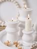 DIY Minimalist Geometry Candlestick Silicone Mold Concrete Round Candles Holder Casting Tealight Base Resin Molds Home Decor