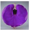 Elegant Big Swing Hem Half Skirt Double Layer Chiffon Lightweight National Folk Classical Dance Dress For Women