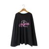 New Arrivals Open Run Women Loose FiT Long Sleeve T shirT Casual leTTering