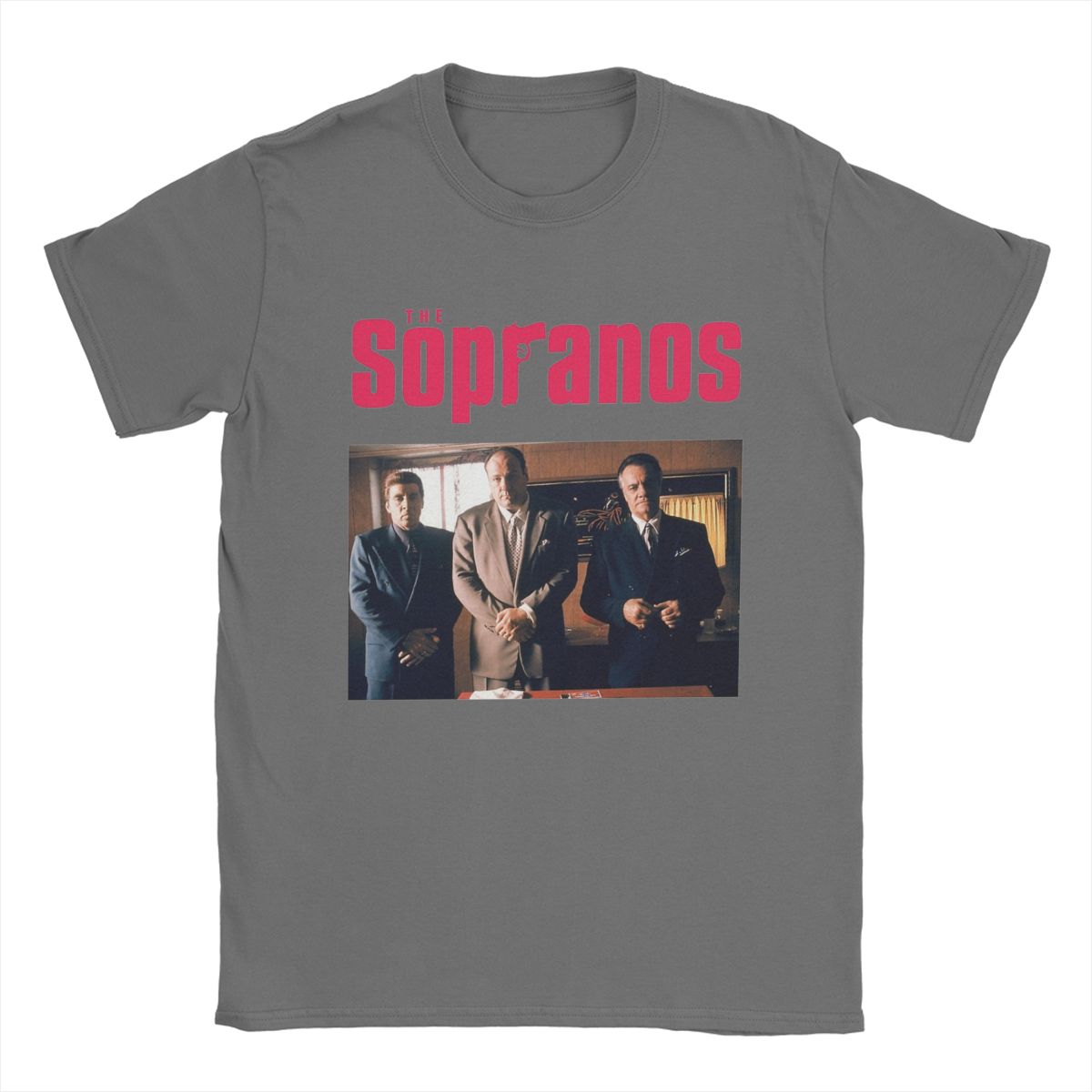 

Повсякденна футболка The Sopranos для чоловіків, бавовняні футболки з круглим вирізом, футболки з коротким рукавом з фільму, унікальний одяг L