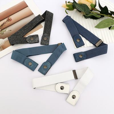 Lazy Belt Invisible and Traceless Belt for Men and Women Elastic Elastic Students Military Training Jeans Belt Waistband Closure Tool