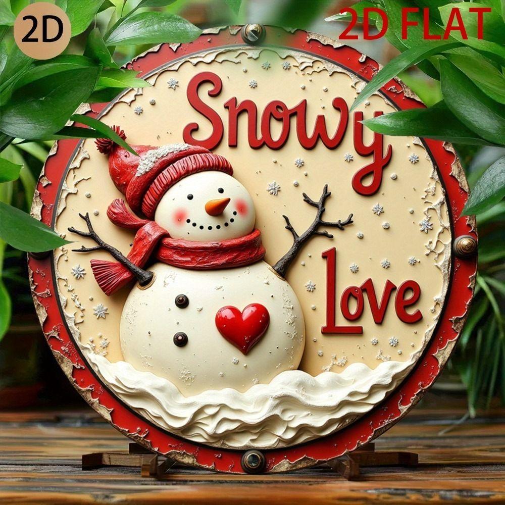 2D Flat Metal Wall Sign Decor