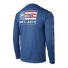 Mens Quick-Dry Fishing Shirt Long Sleeve UV Protection Outdoor Performance T-Shirt Breathable Round Neck