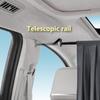 Car Rearseat Divider Curta Blackout Privacy Protection Curtain Automotive Space Divider Universal For Max 55-Inch Interior Width Vehicles (55"X33")