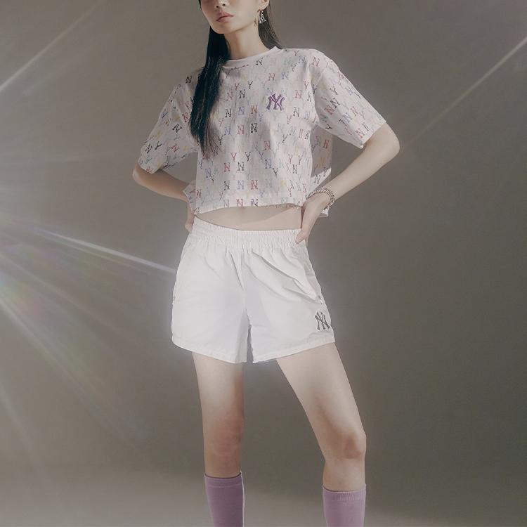 New MLB SS21 Straight T Shirt Women's White 31TSWX131-50W