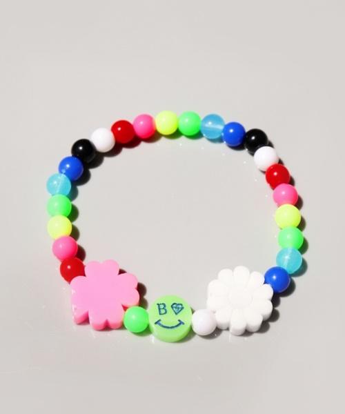 Bonbeau Kitsch Trio Charms Colorball Bracelet
