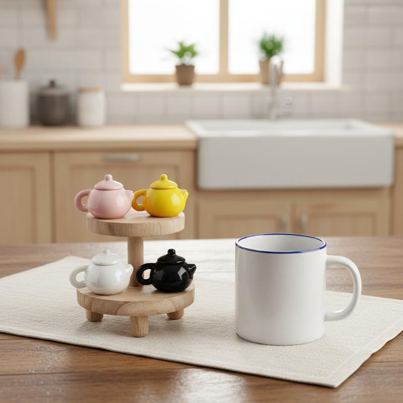 Neue Mini Kung Fu Tee Teekanne Teetasse Chinesische Keramikkessel Heimdekoration Kaffeetasse Niedliches Teegeschirr Schreibtischornamente