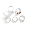 Adjustable Flower Rings Set With Imitation Pearls Accent for Women Elegant Charm And Statement Jewelry Statement Pieces