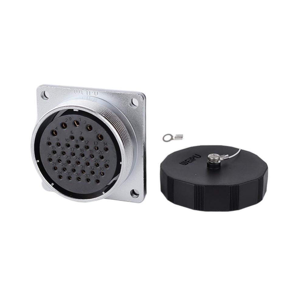 WEIPU WS48 TD+Z M48 Circular Waterproof Bulkhead Connector 5 7 20 27 38 42 Pin AC DC Power Adapter 50A Male Plug Female Socket