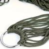 Travel Hammock,Camping Hammock, Outdoor Sport Hammock Army Green Net Mesh Nylon Sleeping Bed
