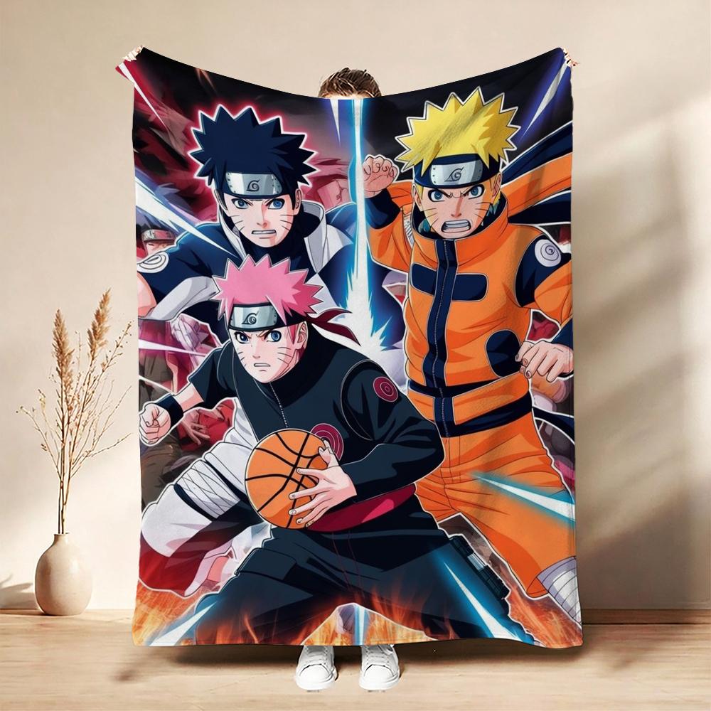Naruto Unleashes Rasengan Theme Cute Flannel Blanket Skinfriendly Warm Fleece Blanket For Living Room Sofa Nap Home Decor Gift For Friends