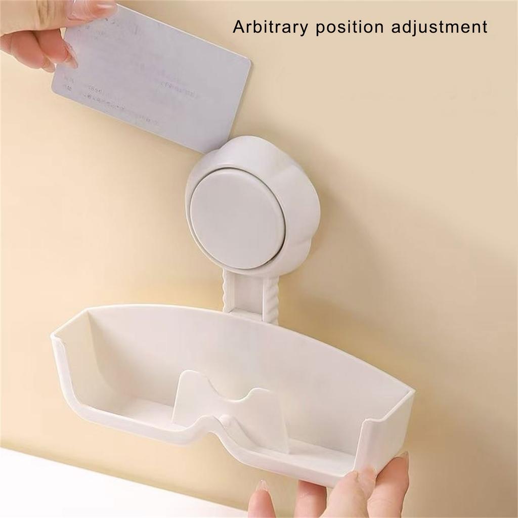 Suction Cup Eyeglass Holder Sturdy Plastic Designs for Smooth Surfaces Like Bathroom Wall and Office Glass Daily Use